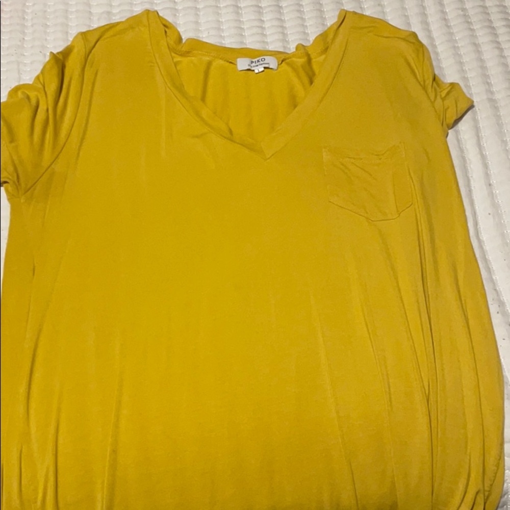 Yellow piko shirt